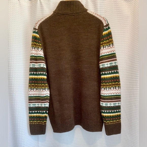 2/40$ Men’s Vintage Mountain Ridge 1/4 zip knit sweater size large - Picture 10 of 11
